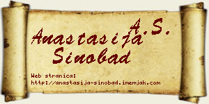 Anastasija Sinobad vizit kartica